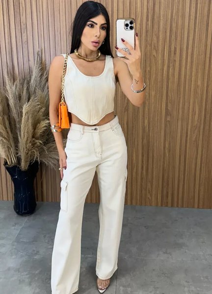 Cropped Jeans Karol - Off
