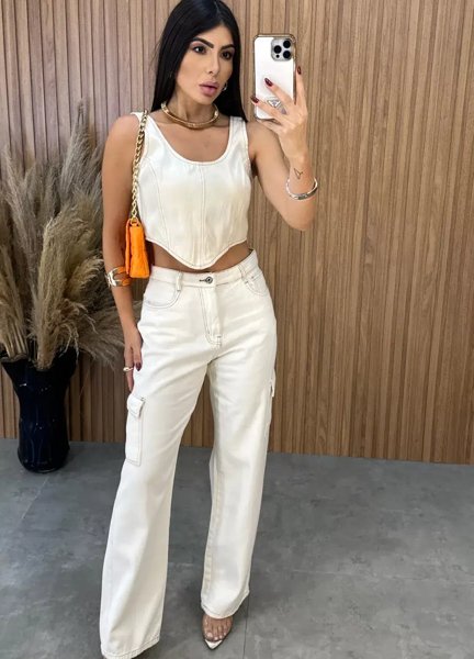 Cropped Jeans Karol - Off